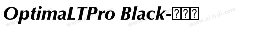 OptimaLTPro Black字体转换 OptimaLTPro Black字体转换